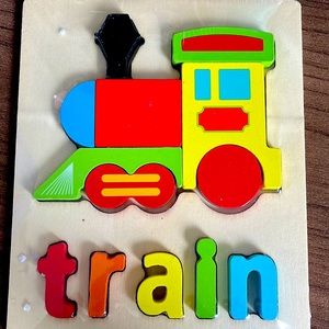 Kids train puzzle